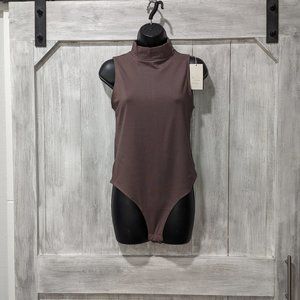 NWT A NEW DAY  Taupe Mock Neck Bodysuit Size M